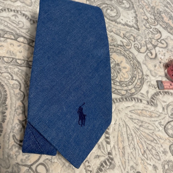 Ralph Lauren Classic Blue Men's Tie - Picture 1 of 7